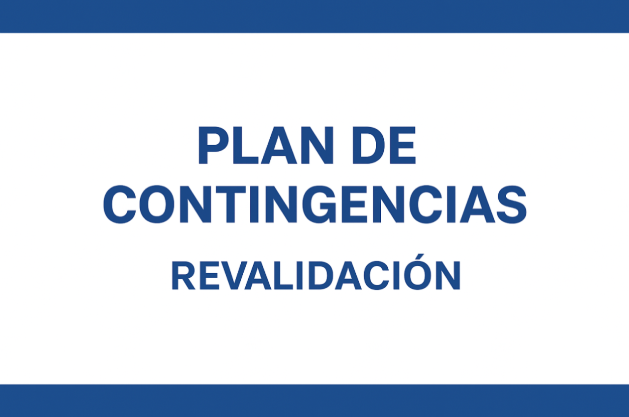 Plan de contingencias - Revalidacion