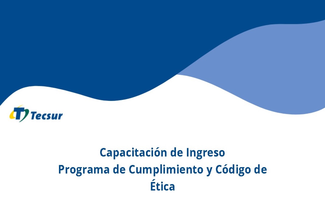 Capacitación programa cumplimiento y PCAN (Nuevos colaboradores)